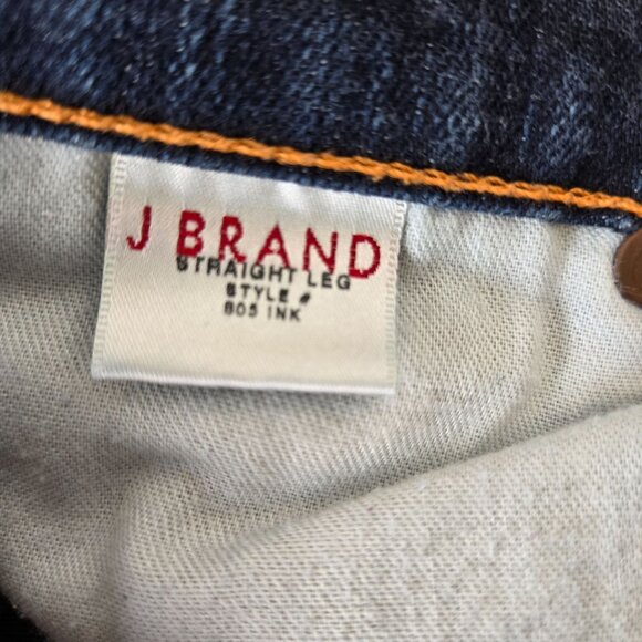 J Brand Straight Leg Dark Wash Jeans in Ink Size 27 - Picture 7 of 8